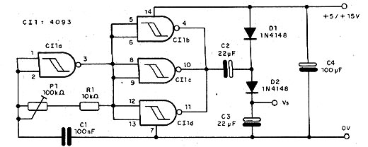 Diagrama co0mpleto do dobrador de tensão. Diagrama co0mpleto do dobrador de tensão.