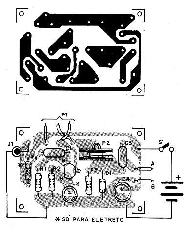 Placa do modulador. 