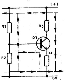 Correntes num circuito eletrônico. Correntes num circuito eletrônico.