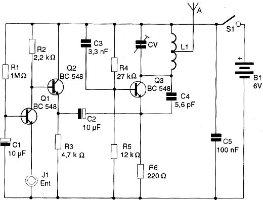 Diagrama completo da Guitarra sem fio 