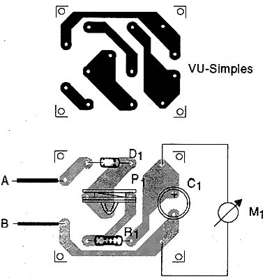 Placa do VU-meter. Placa do VU-meter.