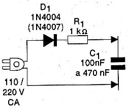 Diagrama do carregador de capacitores. Diagrama do carregador de capacitores.