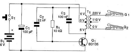 Diagrama do mini eletrificador. 