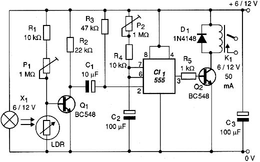 Diagrama do alarme de passagem. Diagrama do alarme de passagem.