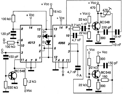 Circuito típico do transcodificador. 