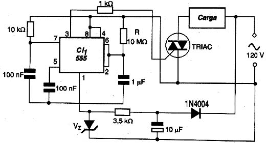 TRIAC e o 555. TRIAC e o 555.