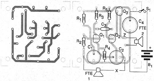 Sugestão de montagem em placa de circuito impresso. 