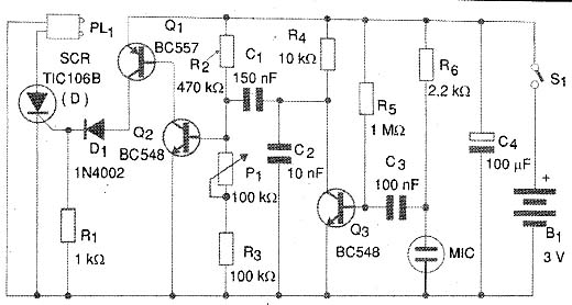 Diagrama completo da Luz Rítmica Plugável. 