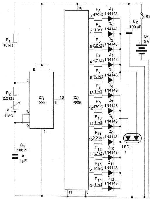 Diagrama completo do aparelho. 