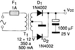 Diagrama da fonte de 12 V. Diagrama da fonte de 12 V.