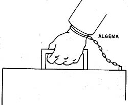 Maleta algemada para proteção. 