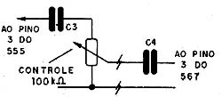 Um controle de intensidade do sinal para ajuste de sensibilidade. Um controle de intensidade do sinal para ajuste de sensibilidade.