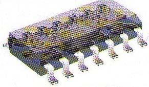Invólucro de CI SMD. Invólucro de CI SMD.