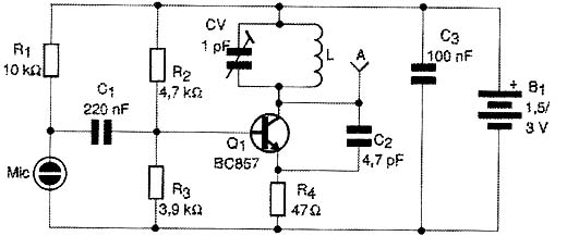 Micro-microtransmissor de FM. Micro-microtransmissor de FM.