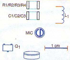 Dimensões dos componentes usados. Dimensões dos componentes usados.