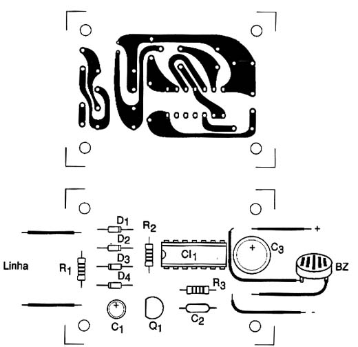 Sugestão de layout de placa de circuito impresso. Sugestão de layout de placa de circuito impresso.