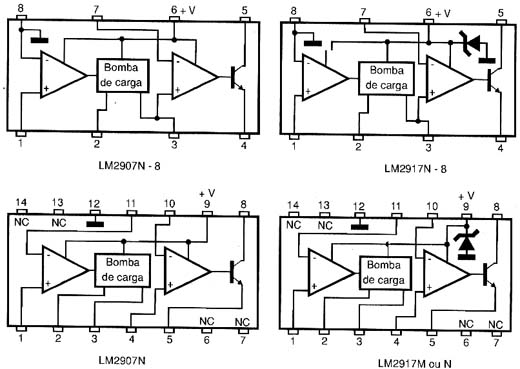 Pinagem dos Lm<sup>2</sup>907 e Lm<sup>2</sup>917 Pinagem dos Lm<sup>2</sup>907 e Lm<sup>2</sup>917
