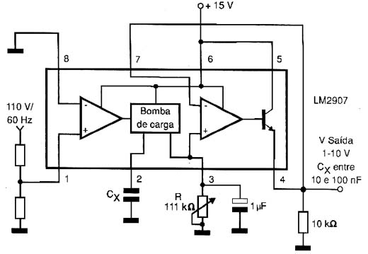 Capacímetro analógico. Capacímetro analógico.