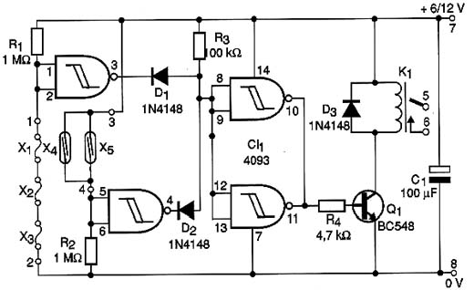 Diagrama completo do alarme Diagrama completo do alarme