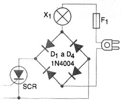 Controle de onda completa com 4 diodos. Controle de onda completa com 4 diodos.