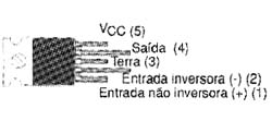 O Lm<sup>3</sup>83 é fornecido em invólucro SIL de 5 pinos. O Lm<sup>3</sup>83 é fornecido em invólucro SIL de 5 pinos.