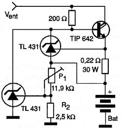 Circuito de carga de bateria. 