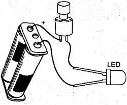 Lanterna com interruptor. 