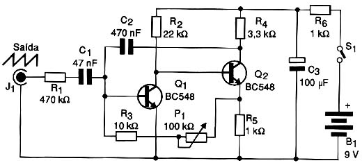 Diagrama completo do oscilador. Diagrama completo do oscilador.
