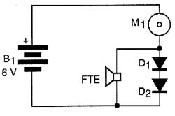 Circuito do sonorizador para o motor. 