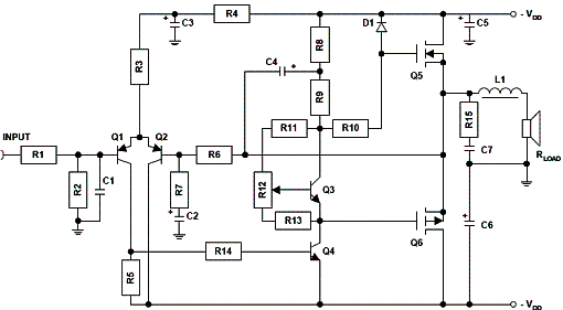  A figura mostra o diagrama para um dos canais. O circuito tem boa sensibilidade de entrada mas, poara um projeto completo exige um pré-amplificador externo de acordo com os tipos de fonte de sinais comuns.  