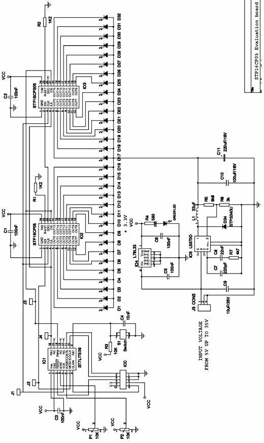 Figura 2 - Exemplo de aplicação para 16 LEDs . Figura 2 - Exemplo de aplicação para 16 LEDs .