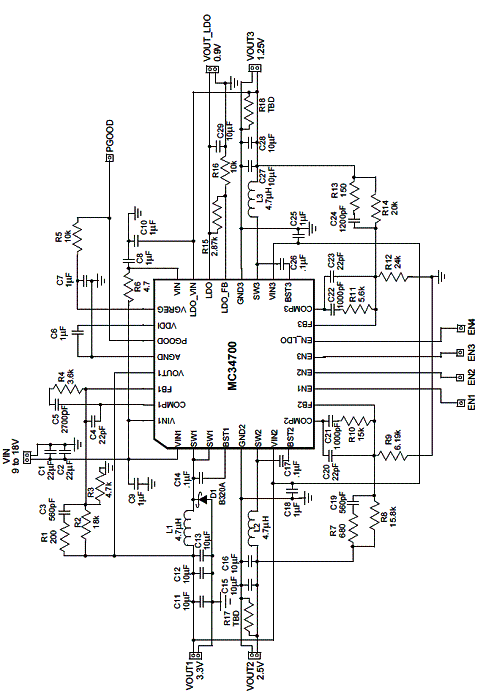 Figura 3 - Circuito completo de aplicação.                                                                                                                                                                                                                                                                                                                                       