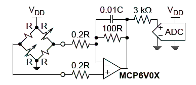   Figura 5 - Aplicação numa ponte de Wheatstone. 