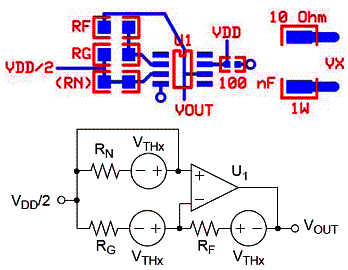 Figura 11 - Resistor em curto para desbalancear termicamente o circuito. Figura 11 - Resistor em curto para desbalancear termicamente o circuito.