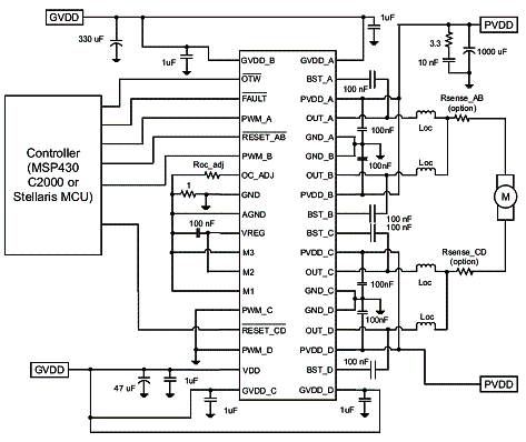 Figura 3 - Circuito de aplicação no modo paralelo. 