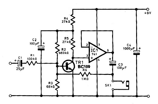  Amplificador com o 741 