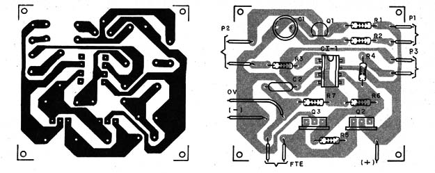 Figura 3 – Placa de circuito impresso para a montagem
Figura 3 – Placa de circuito impresso para a montagem