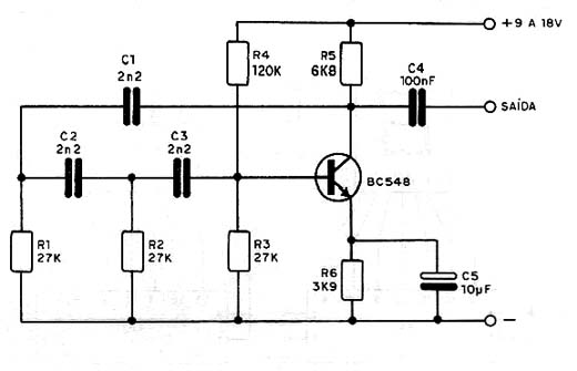 Oscilador de 1 kHz Oscilador de 1 kHz