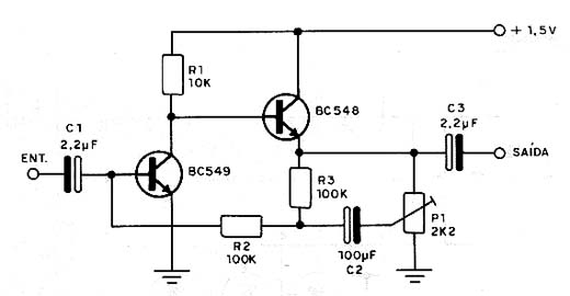  Amplificador de 1,5 V 