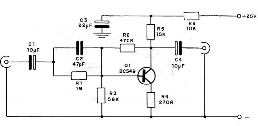  Pré-Amplificador Para Cápsulas de Cristal 