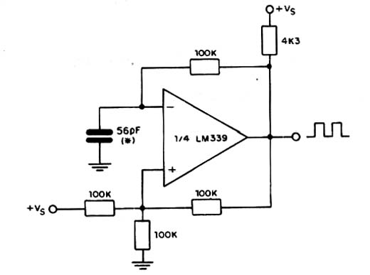 Oscilador Retangular de 100 kHz Oscilador Retangular de 100 kHz