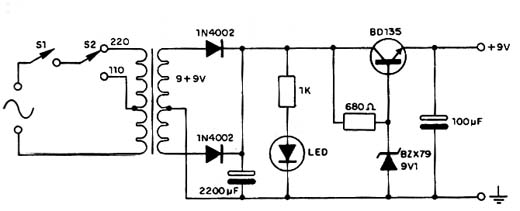 Eliminador de Baterias de 9 V Eliminador de Baterias de 9 V