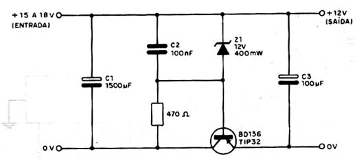  Regulador de 12 V Com Transistor PNP 