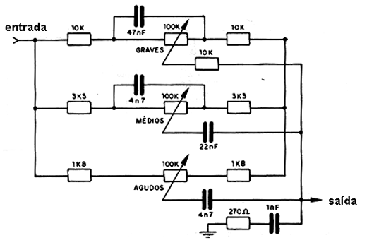 Controle de Tom Baxandall Com Médios Controle de Tom Baxandall Com Médios