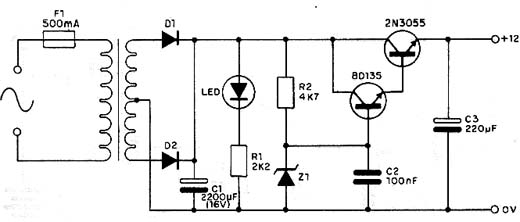 Fonte Fixa de 12 V x 4 A Para a Bancada Fonte Fixa de 12 V x 4 A Para a Bancada