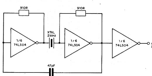 Oscilador a Cristal de 2 MHz Oscilador a Cristal de 2 MHz