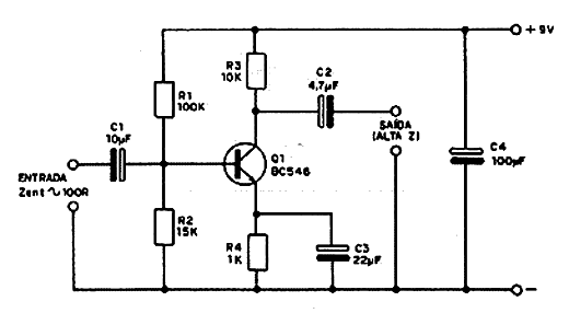 Pré-Amplificador Para Microfone Dinâmico Pré-Amplificador Para Microfone Dinâmico