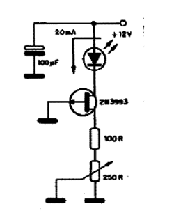 Fonte de Corrente Para LED com FET de Canal P Fonte de Corrente Para LED com FET de Canal P