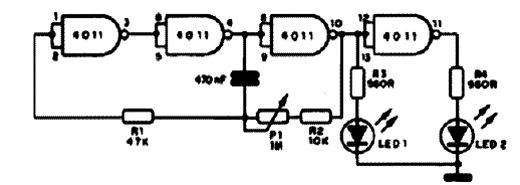  Pisca-Pisca com o 4011 