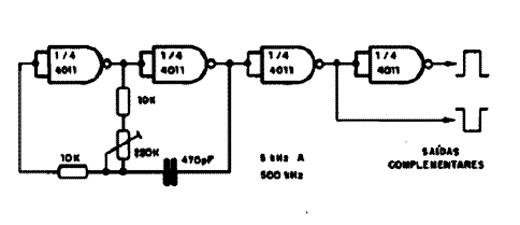 Clock Complementar com o 4011 Clock Complementar com o 4011